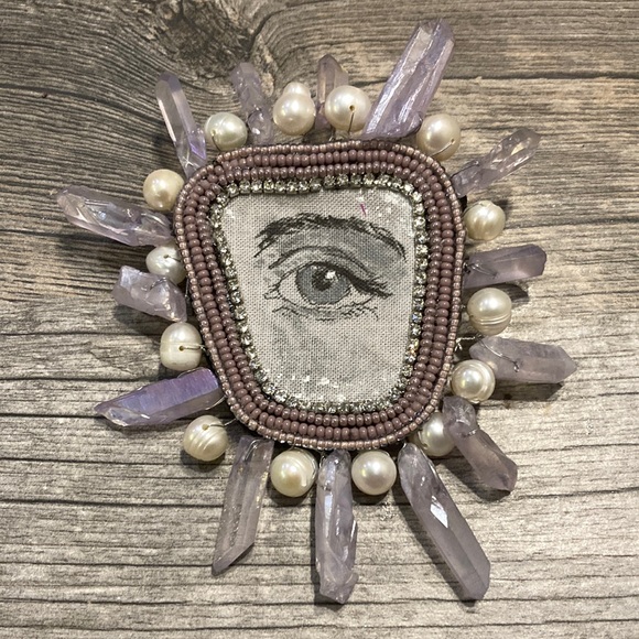 “Magic eye” brooch - Picture 3 of 5